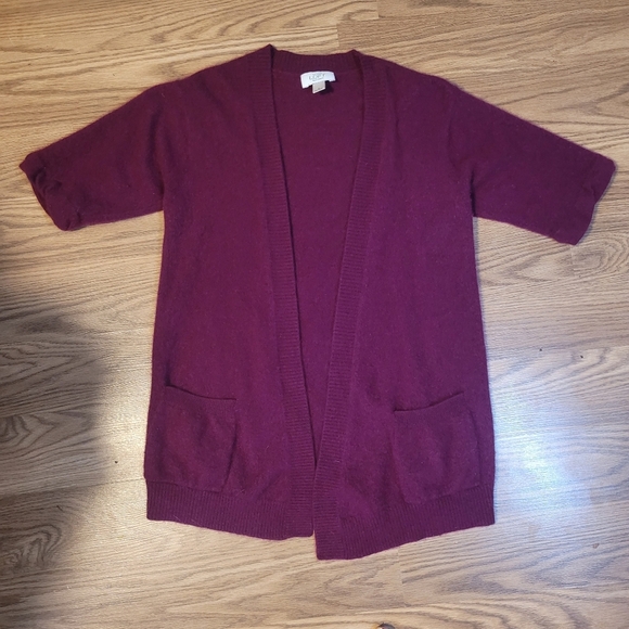 Purple Cashmere Cardi From LOFT - Picture 4 of 9